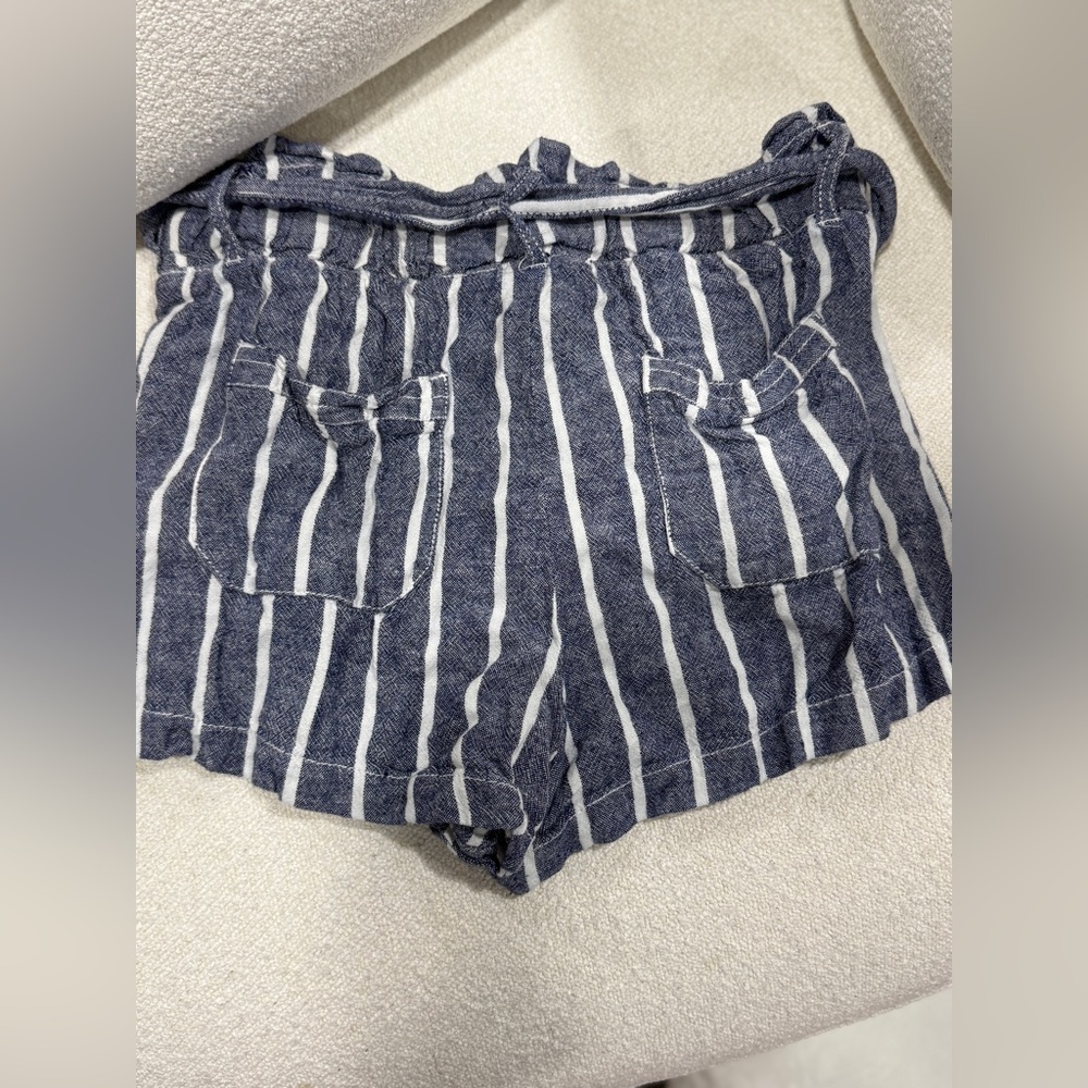 Sincerely Jules Striped Linen Paperbag Shorts - Picture 6 of 10